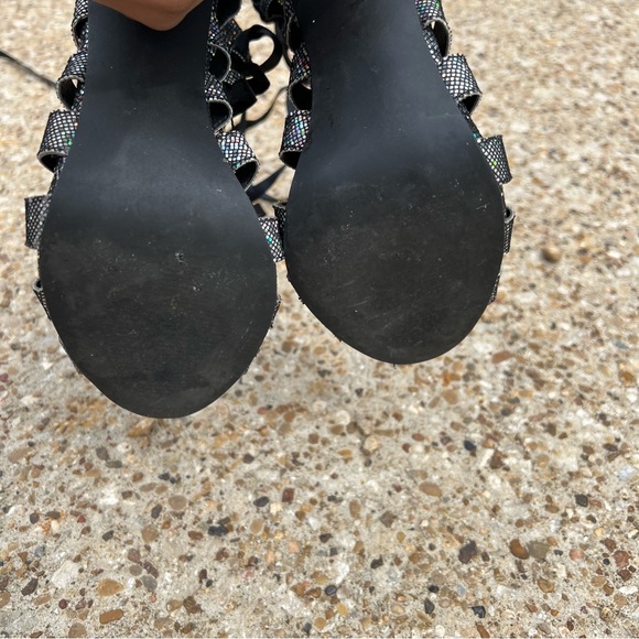 Steve Madden | “Fantasize” Lace-Up Peep Toe Pumps - Picture 6 of 10